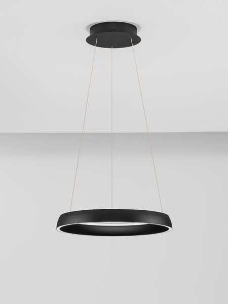 LED moderný luster Ovia 45 Čierna – Černá