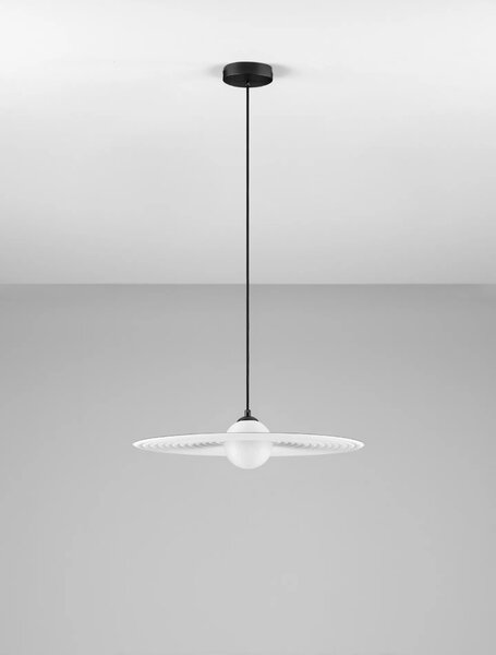 LED moderný luster Reflet 45 Biela – Bílá