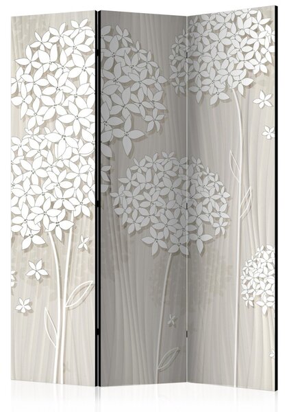Paraván Paper Dandelions Dekorhome 135x172 cm (3-dílný)