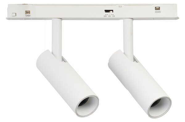 Kolejnicové svítidlo Alfa Niko 2x12w bílé 24 W