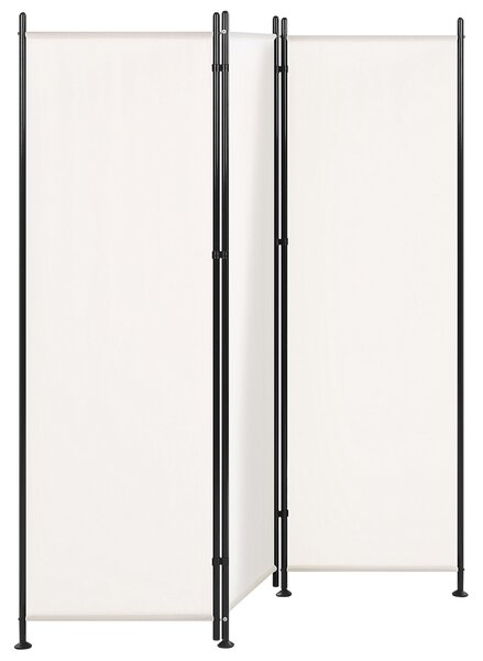 3dílný paraván NARNI 160 cm 170 cm Bílá