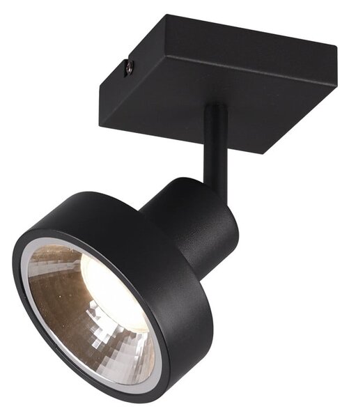 Černé bodové svítidlo ø 11 cm Leon – Trio
