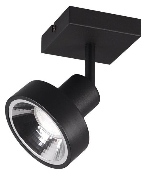 Černé bodové svítidlo ø 11 cm Leon – Trio