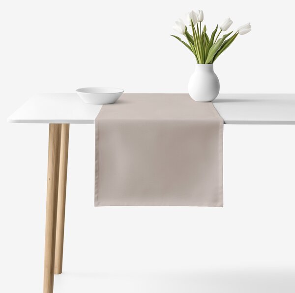 Goldea běhoun na stůl 100% bavlněné plátno - šedohnědý 35x180 cm