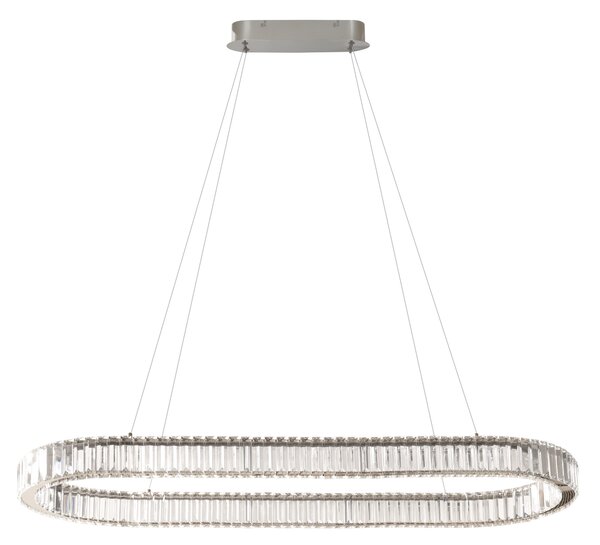 Závěsné svítidlo Spark Oval Ch + Remote chromové 71 W