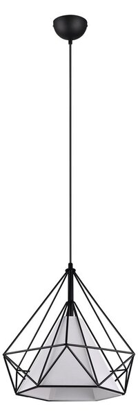 Černé závěsné svítidlo ø 38 cm Babette – Reality