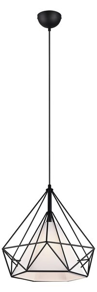 Černé závěsné svítidlo ø 38 cm Babette – Reality