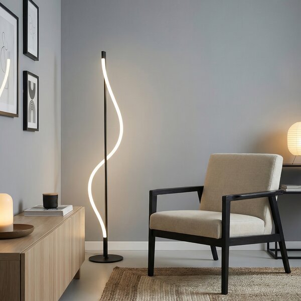 Stojací lampa Ivy černá 24 W