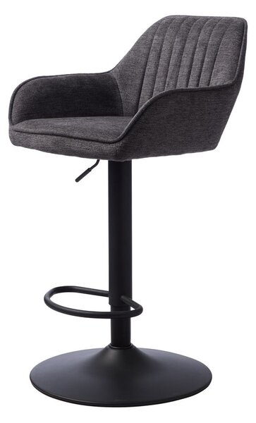 Tmavě šedá barová židle s nastavitelnou výškou Nolan – Unique Furniture