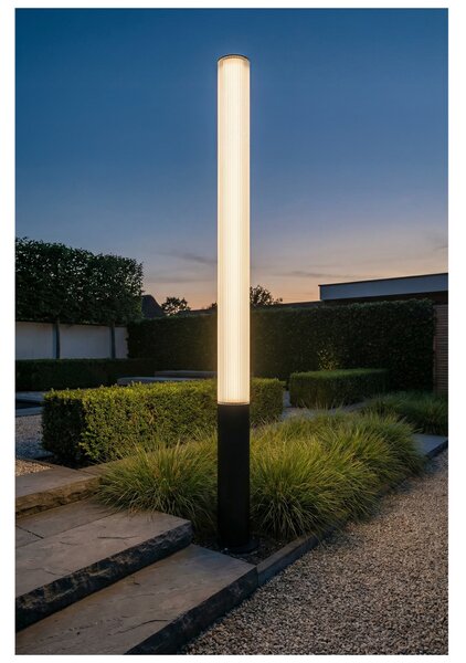Stojacia lampa Ebro čierna 32 W – Černá