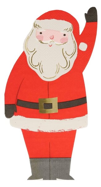 Papírové ubrousky v sadě 16 ks Jolly Christmas – Meri Meri