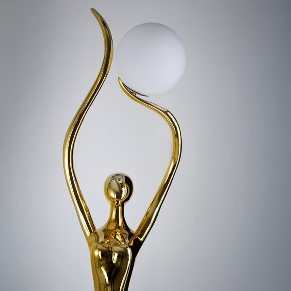 Stojací lampa Demeter zlatá
