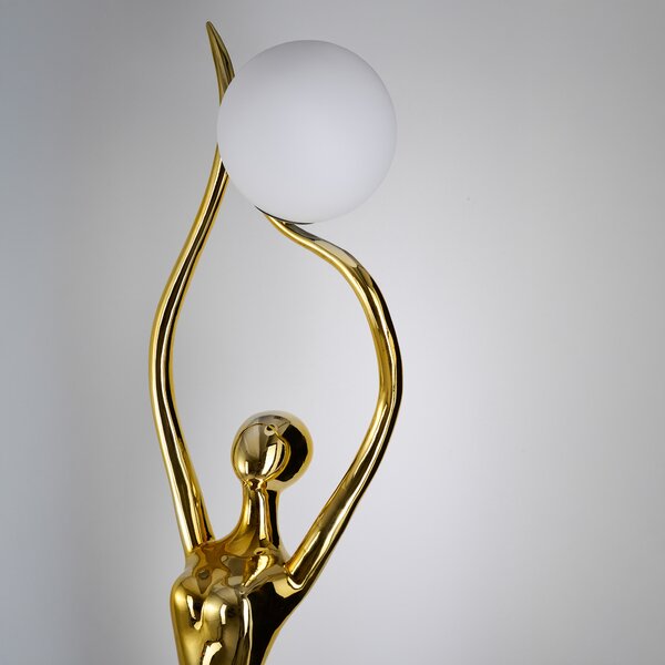Stojací lampa Demeter zlatá