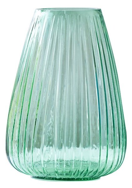 Zelená skleněná váza Bitz Kusintha, výška 22 cm