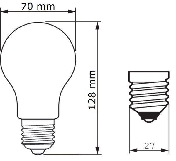 CorePro LEDBulb ND 17-150W E27 A67 827 CL G LED Žárovka 17W 2452lm
