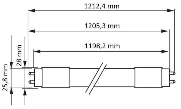 MASTER LEDtube HF 1200mm HO 14W 840 T8 LED Trubice 14W 2100lm