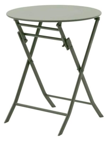 Hesperide skládací kulatý kovový zahradní stůl Greensboro 60x71cm vavřínovozelený