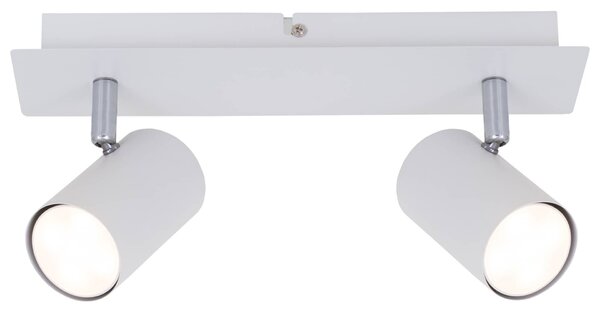BRILONER Bodové svítidlo 29 cm 2xGU10 40W bílé BRILO 2857-026