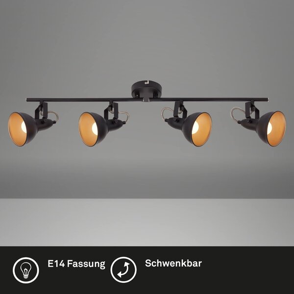 BRILONER Bodové svítidlo 79 cm 4x E14 40W černá BRILO 2049-045