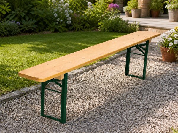 Pivní lavice Premium 200x25cm – masiv borovice
