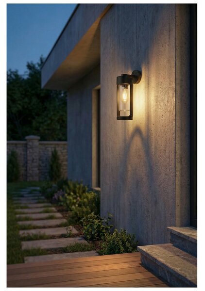 Nástěnné svítidlo Lantern E27 černé 20 W