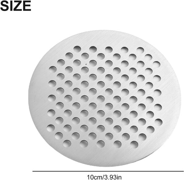 Odpadový sítko - Nerezové sítko do sprchové vaničky, umyvadla, vany - Pouze kryt (10 cm)