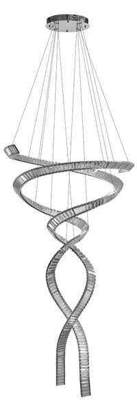 Závěsné svítidlo Spark Spiral Xxl chromové 280 W