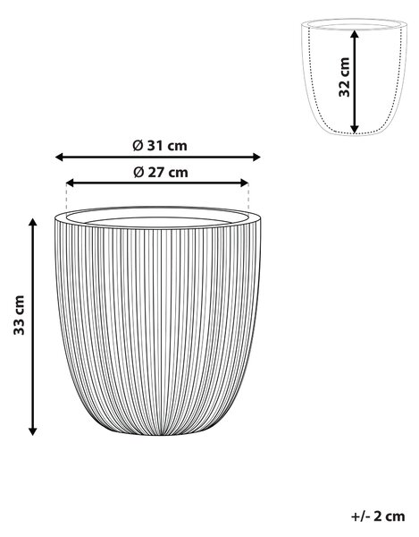 Květináč CHIOS 31 cm Béžová