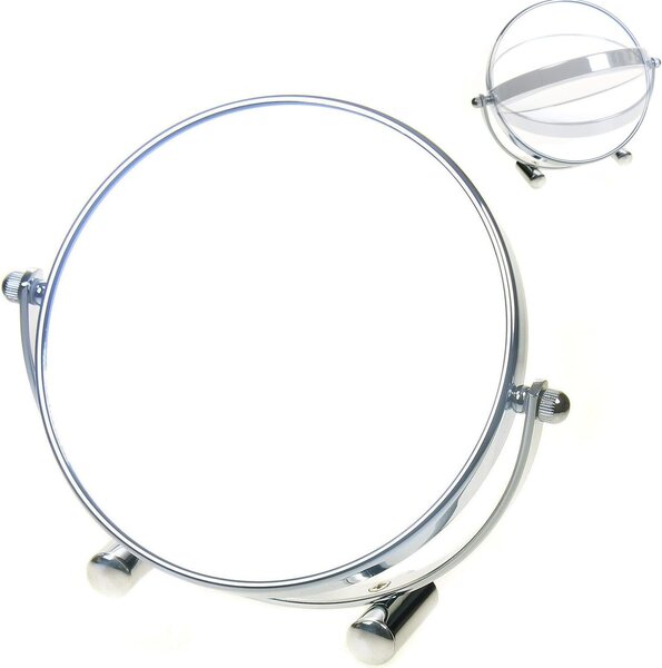 Zrcadlo s 5x zvětšením – 15-24 cm, stolní zrcadlo, otočné o 360°