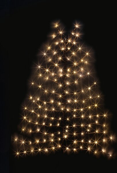 LED nástěnný vánoční stromeček ZIGGY, hnědý - více velikostí Velikost: XS