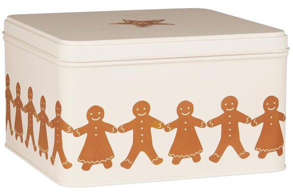 Plechová dóza Gingerbread Couples Square Ib Laursen