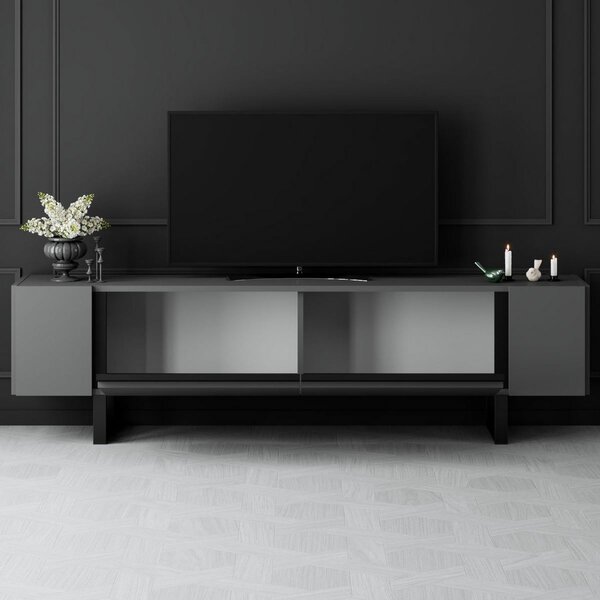 Televizní stolek Yildiz Anthracite and Black