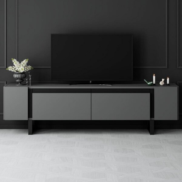 Televizní stolek Yildiz Anthracite and Black