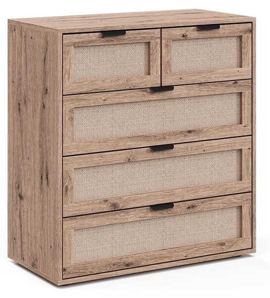Kredenc Vicco Elven Dub 79 x 85 cm s 5 zásuvkami, Model 59349