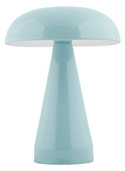 Světle modrá LED stmívatelná stolní lampa s kovovým stínidlem (výška 20,5 cm) Rachel – Leitmotiv