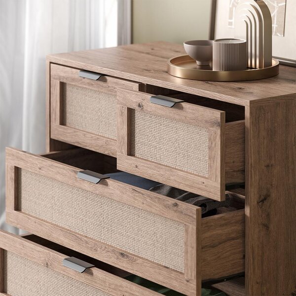 Kredenc Vicco Elven Dub 79 x 85 cm s 5 zásuvkami, Model 59349