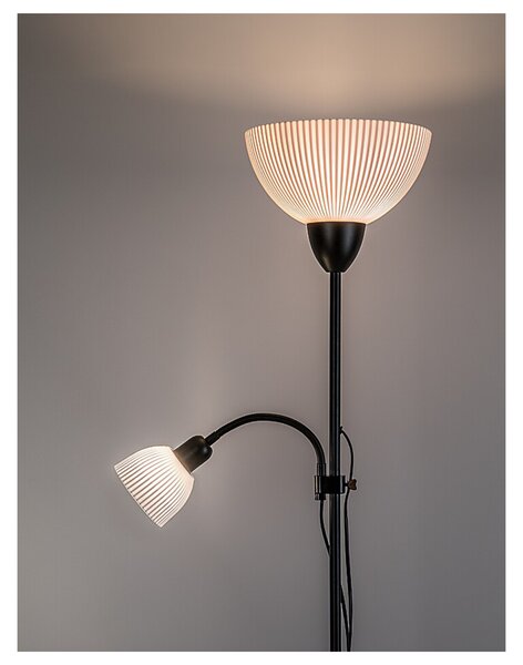 Stojací lampa ACTION PRO černá