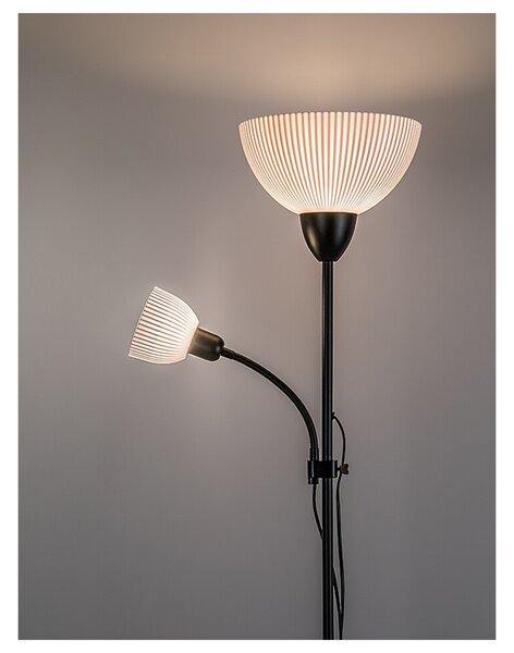Stojací lampa ACTION PRO černá