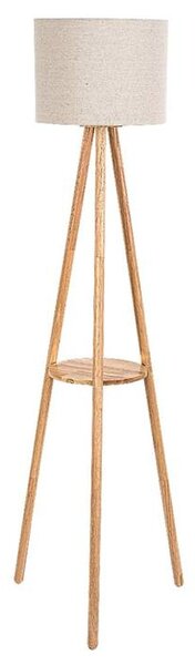 Stojací lampa TREVIA dub/béžová