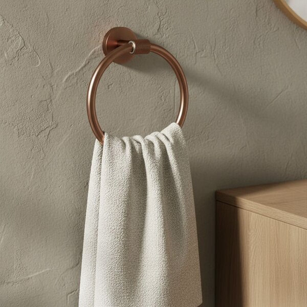 Koupelnový věšák Ring 5710 Galo Brush Copper