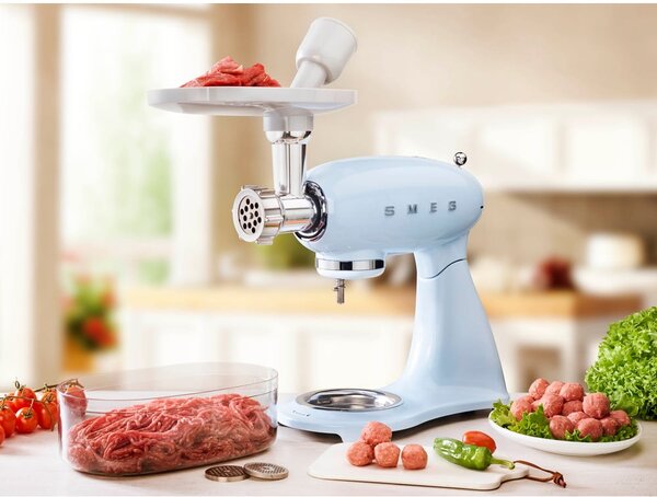 Světle modrý kuchyňský robot Retro Style – SMEG