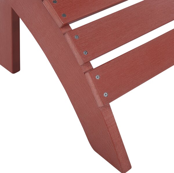 Zahradní podnožka ADIRONDACK Červená