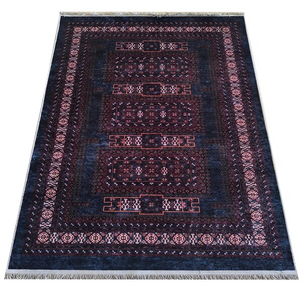 Makro Abra Moderní kusový koberec protiskluzový Horeca-New 136 modrý vícebarevný Rozměr: 80x150 cm