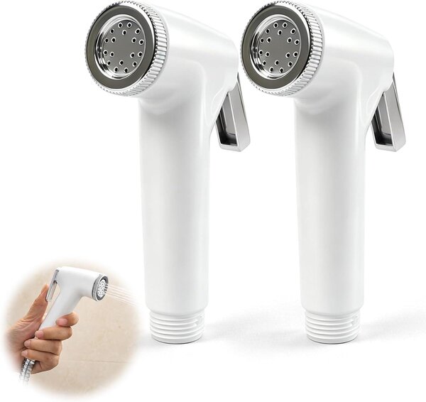Ruční sprcha pro bidet, sprcha na bidet, sprcha na vanu, materiál: ABS - sada 2 kusů