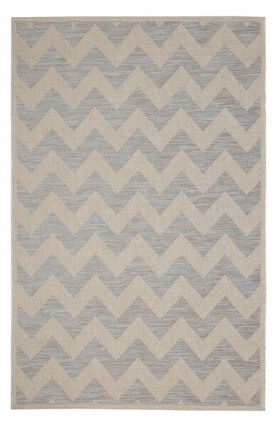 Koberec Modern Chevron beige/ice blue 160x230 cm
