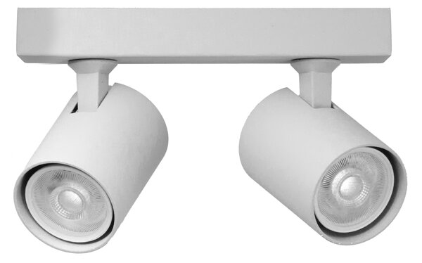 Přisazené bodové svítidlo Exo Line bílé 2x 50 W
