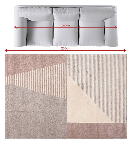 Koberec Sevilla paper white/dusty rose 160x230cm