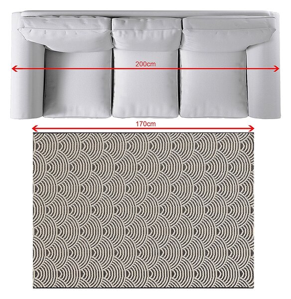 Koberec Jersey Home beige/black 120x170cm