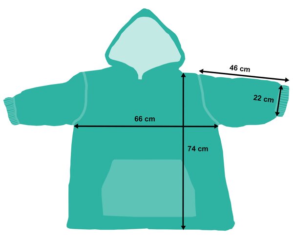 4Home Beránková mikina mikroplyš Antracit, uni S - dětské