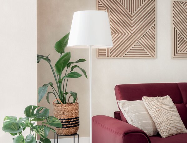 Eltap Stojací lampa Vespillo 1A bílá